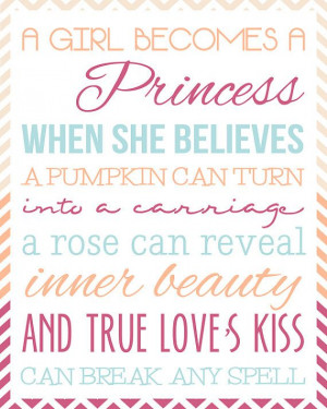 Printable Princess Wall Hanging by SouthernSweetlings on Etsy, $9.95