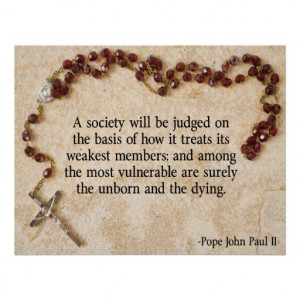Pope John Paul II Quote Print