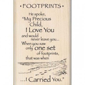 Footprints In The Sand Ring Poem picture