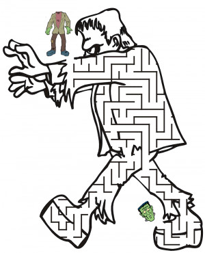 Frankenstein Printable Coloring Pages Halloween 6