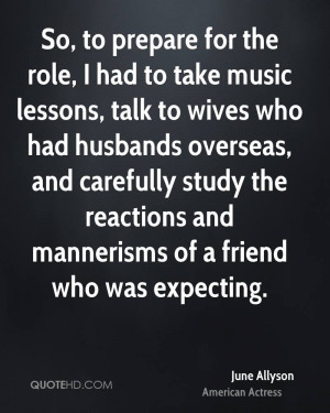 June Allyson Husband Quotes
