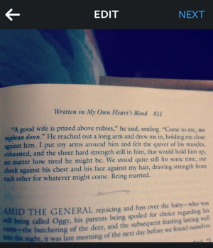 My favorite quote from #MOBY #writteninmyownheartsblood