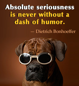 Dietrich Bonhoeffer quote on humor