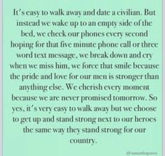 Army. Military. Military Spouse. Love. Deployment quotes. Quotes ...