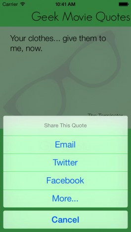 Geek Movie Quotes gets random quotes from your favorite geeky movies ...