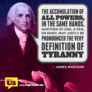 Tyranny Definition James madison defined tyranny