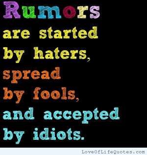 Spreading Rumors Quotes