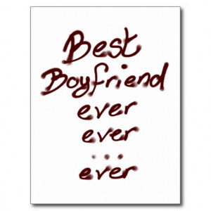 Best boyfriend ever post card