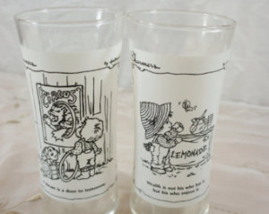 ... set of 2 boy and girl 1976 hourglass shape inspirational quotes