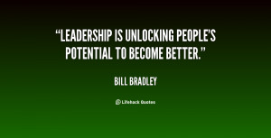 Leadership is unlocking people’s potential to become better