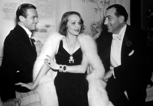 Douglas Fairbanks Jr., Marlene Dietrich, and Fritz Lang (1937)