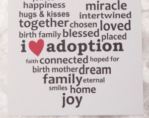 Love Adoption Art Print 5x5