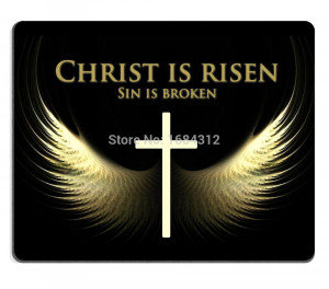 Christ Christian Bible Quotes Cross Non-Slip Rubber Mousepad Gaming ...