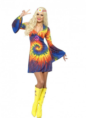 Home / Tie Dye Hippie Dress Costume