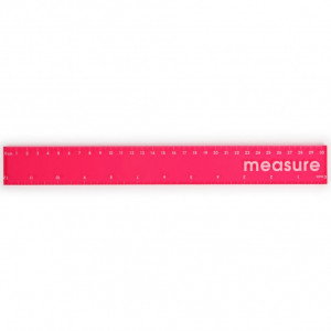 Neon pink 30cm ruler