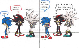 Shadow The Hedgehog Sonic Make-up Joke
