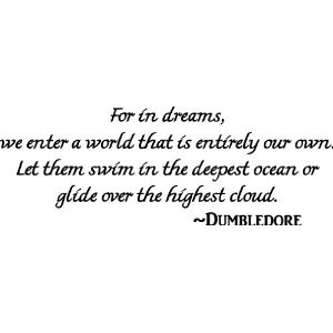 Dumbledore wall decal quote