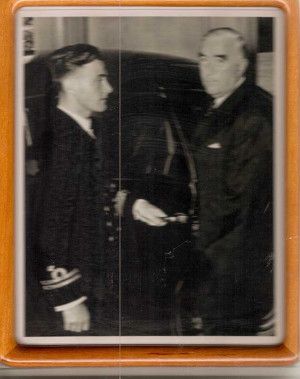 McKenzie J Gregory with Robert Menzies 1951
