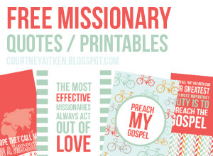 DEAR MISSIONARY: MISSIONARY PRINTS (SISTER)