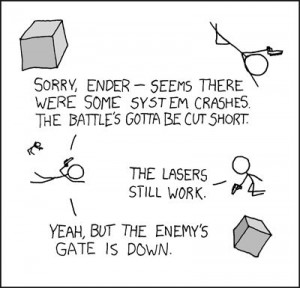 Ender's Game Battle Room on xkcd: The Enemy's Gate Is Down