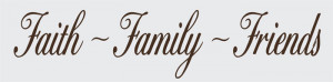 Faith Family Friends Clip Art