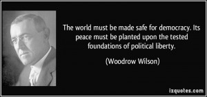 woodrow wilson quotes world war 1