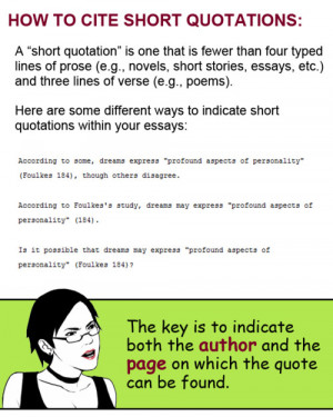 how to cite quotations both short and long in your essays