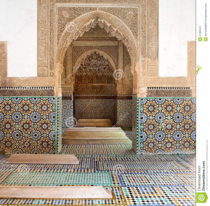 Stock Photography: Morocco the Saadian tombs in Marrakech