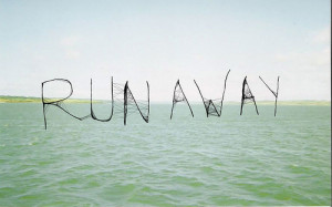 quote, run away, text, typography
