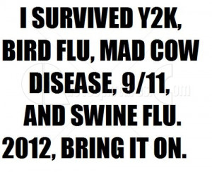 2012, bring it on - Funny Quote Pic for fb