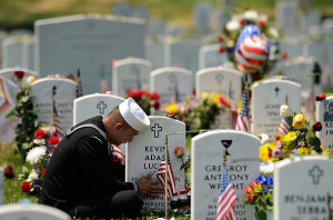 Remembrance - Sunny Yeung of the U.S. Navy visits the grave of friend ...