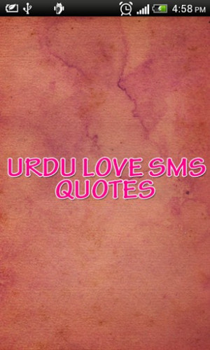 Urdu Love Quotes App screenshot for Android