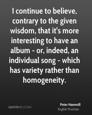 Peter Hammill Wisdom Quotes
