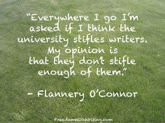 Flannery O' Connor quote