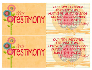 ... was also in the lunch box so they could write their own testimony