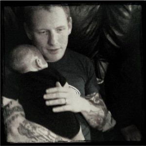 Corey Taylor with Paul Gray`s little baby Gray So Beauty, October Gray ...