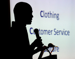 Pictured Above: Zappos' CEO Tony Hsieh speaks at a clothing industry ...