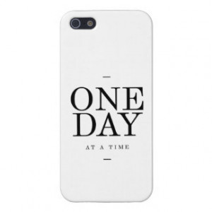 One Day Inspiring Quote White Black Gifts Cover For iPhone 5/5S