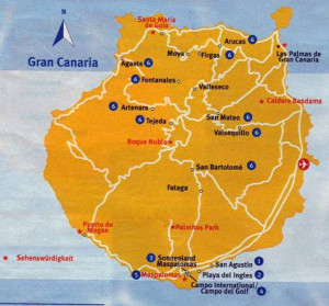 Map Sonnenland Gran Canaria