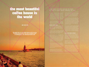 Page layout almost looks like it has kept the grid lines on. Geometric ...