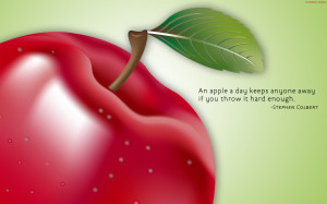 An Apple a Day Funny Quotes
