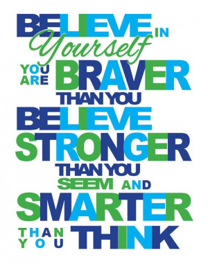 Believe In Yourself 11 x 14 Motivational Inspirational quote print ...