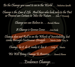 Change!! Good Morning Friends!!!