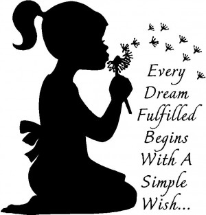inspirational-wall-quote-girl-blowing-dandelions-vinyl-wall-design-18 ...