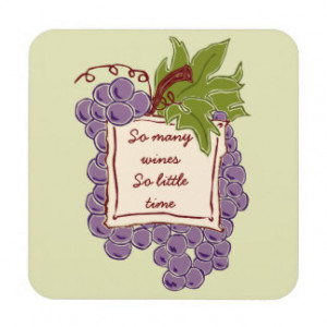 Funny Wine Quote coasters