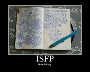 ISFP by Ashley Izza Writingspider on ISFP Facebook group