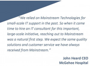 Mainstream provided installation services for the disaster recovery ...