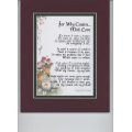 Gift For A Cousin. #73, Touching 8x10 Poem,Double-matted in Burgundy ...