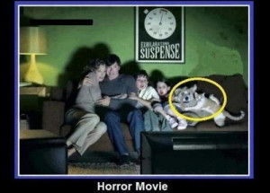 EPIC Family watching HORROR movie