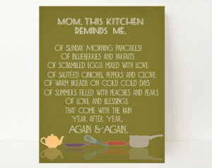 Beautiful Mother's Day Kitchen Art!